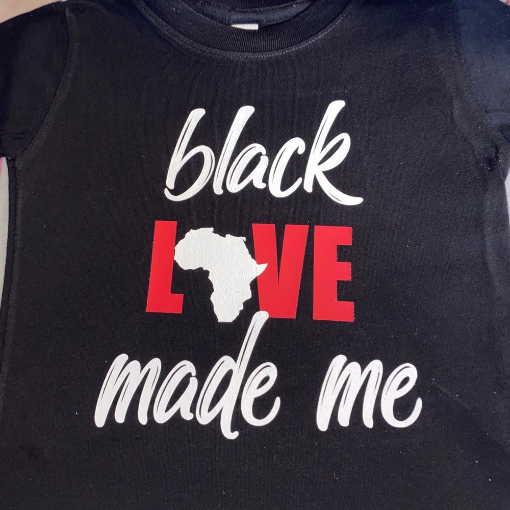 Black Love kids top